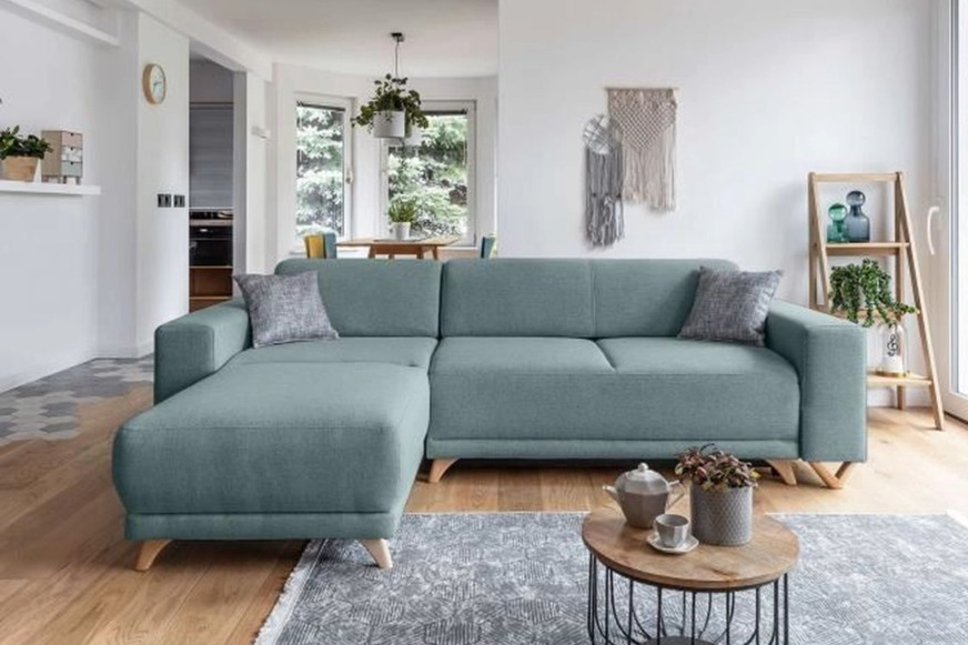 canape angle convertible vert bella cdiscount